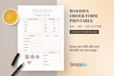 wooden order form printable feature images