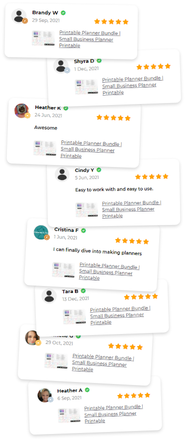 best planner bundle review screenshot images