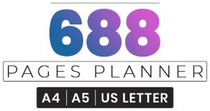 best printable planner bundle 688 pages planner a4 a5 us letter