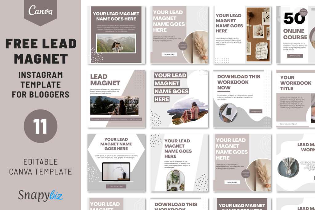 free lead magnet instagaram template for bloggers