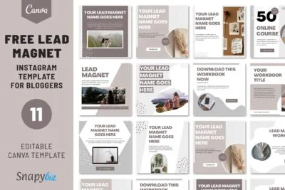 free lead magnet instagaram template for bloggers