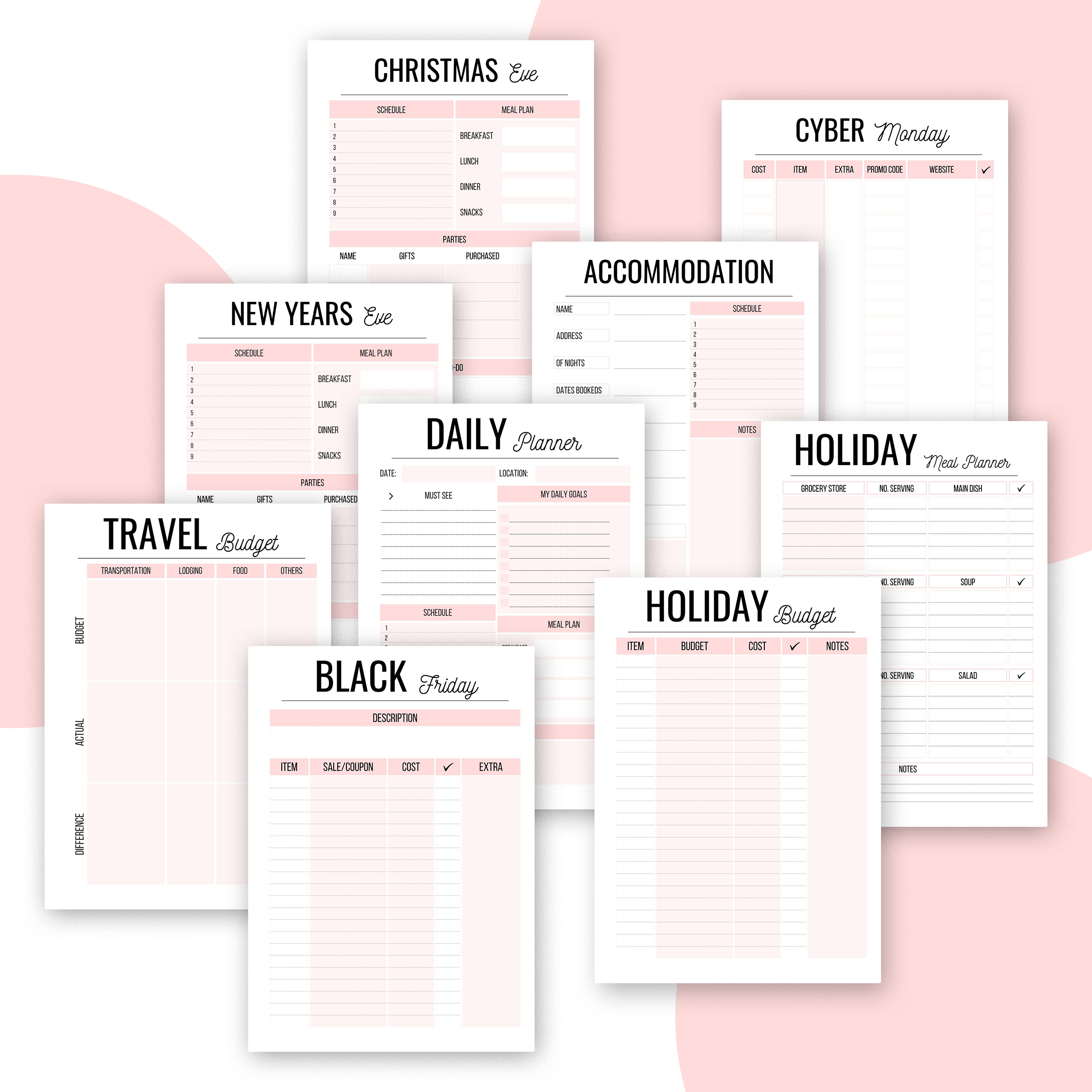 holiday planner