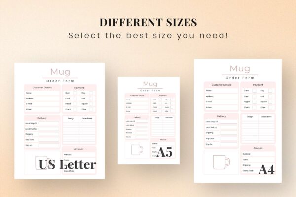 Mug Order Form Printable Feature Images 3 Mug order form printable feature images 3