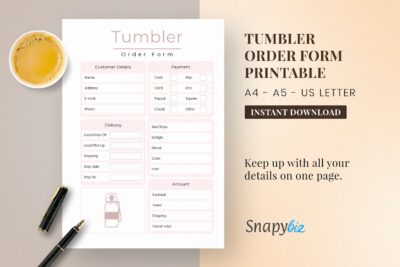 tumbler order form printable feature images
