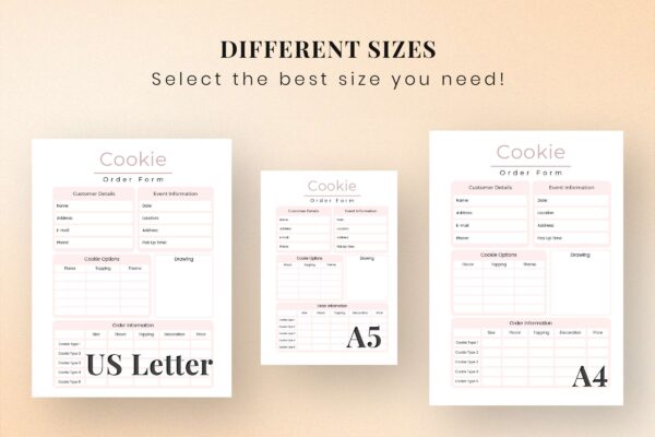 Cookie Order Form Printable Feature Images 3 Cookie order form