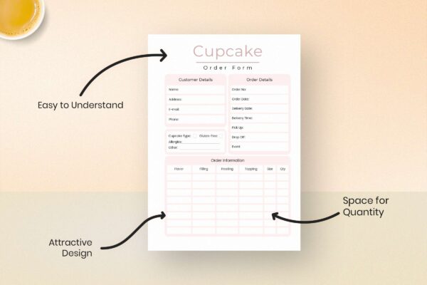 Cupcake Order Form Printable Feature Images 1 Cupcake order form printable
