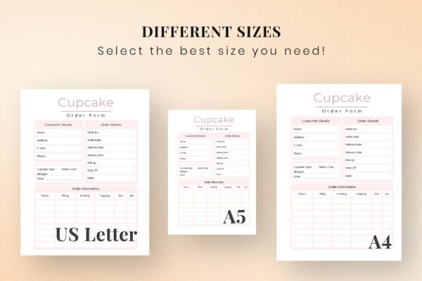 Cupcake Order Form Printable Feature Images 3 Cupcake order form printable