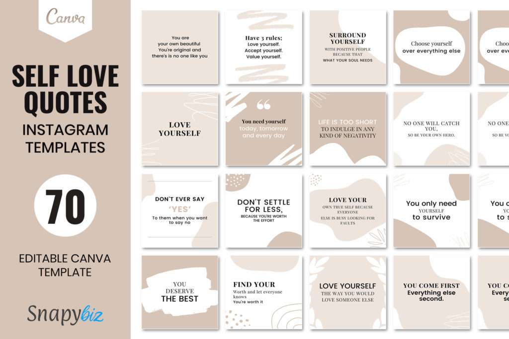 self love quote templates for instagram