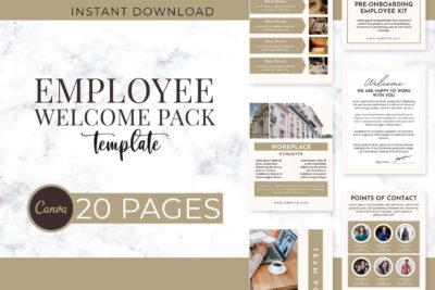employee onboarding canva template