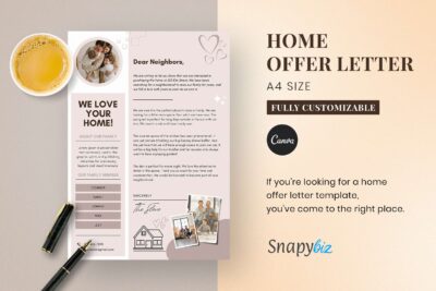 editable home offer template