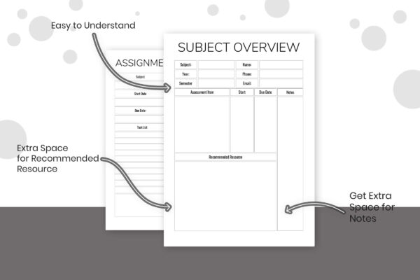 Nursing school printable planner