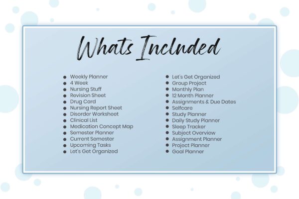 Nursing school planner