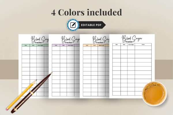 Blood sugar log printable