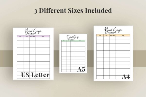 Blood sugar log printable