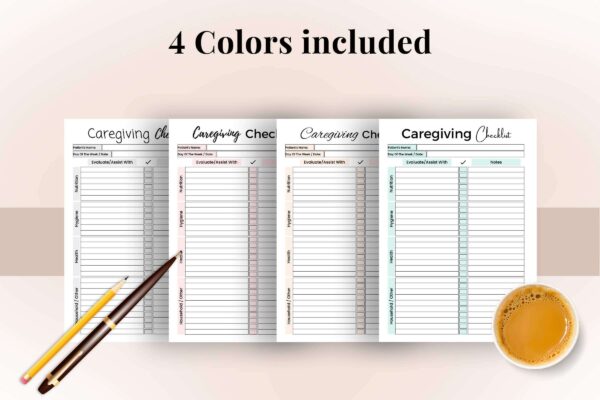 Caregiving Checklist For Editable 3 Caregiving checklist | editable caregiving checklist