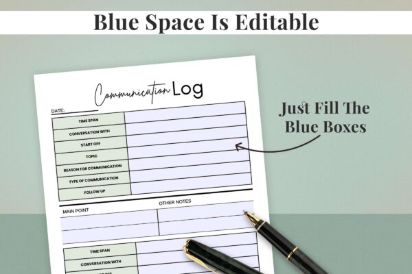 Communication Log Color 6 Communication log | call tracker