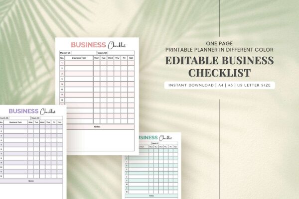 Business checklist