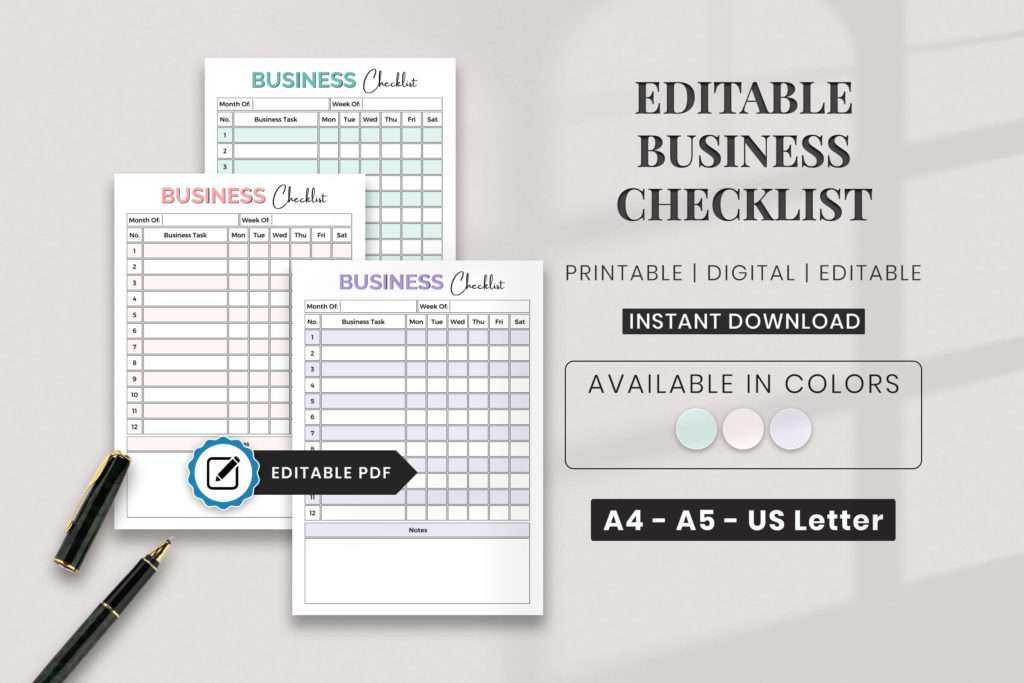 business checklist