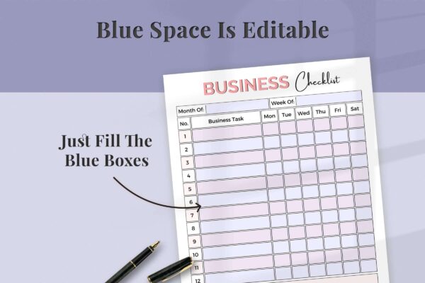 Business checklist