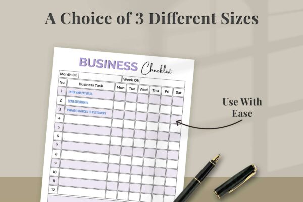 Business checklist