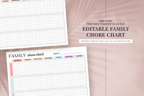 Editable Family Chore Chart Feature Images 2 Editable family chore chart