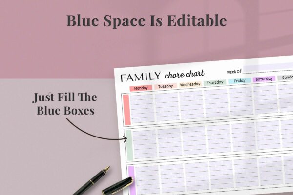 Editable Family Chore Chart Feature Images 7 Editable family chore chart
