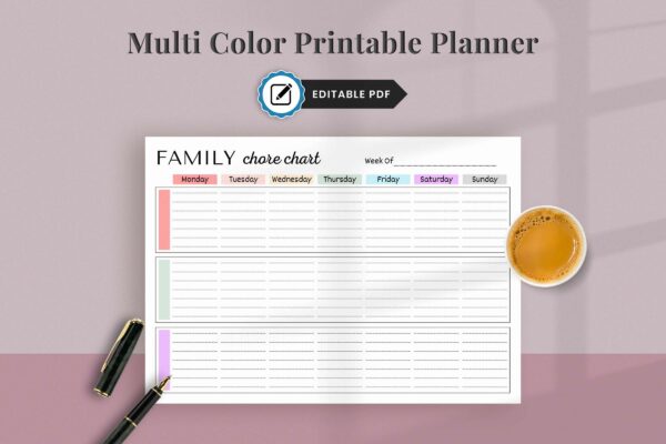 Editable Family Chore Chart Feature Images 8 Editable family chore chart