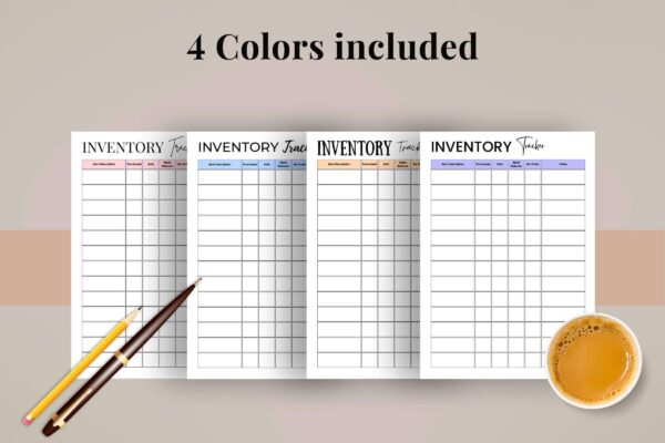 Editable inventory tracker