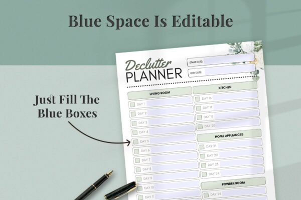 Printable Declutter Planner Feature Images 7 Declutter checklist
