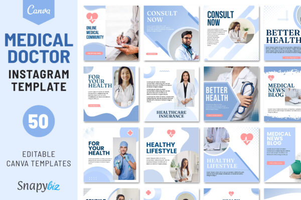Medical instagram templates