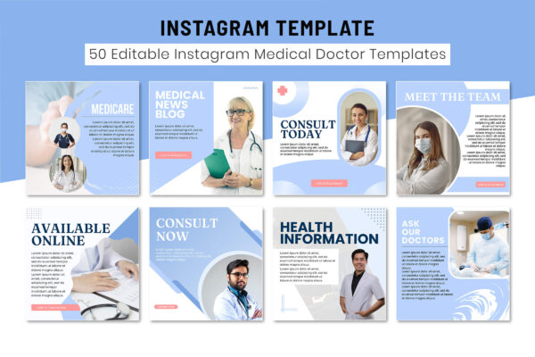 Medical instagram templates