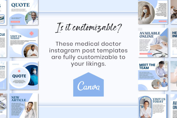 Medical instagram templates