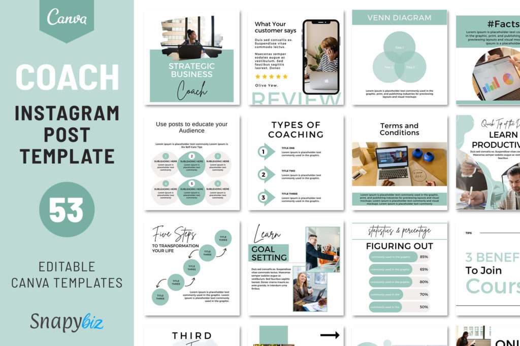 coach instagram post template for business