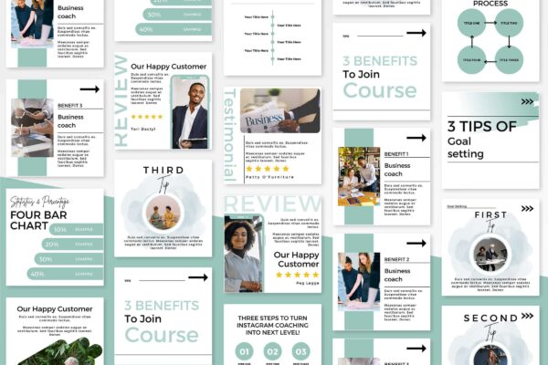 Coach Instagram Post Template 2 Coach instagram post template for business