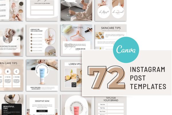 Esthetician instagram post template