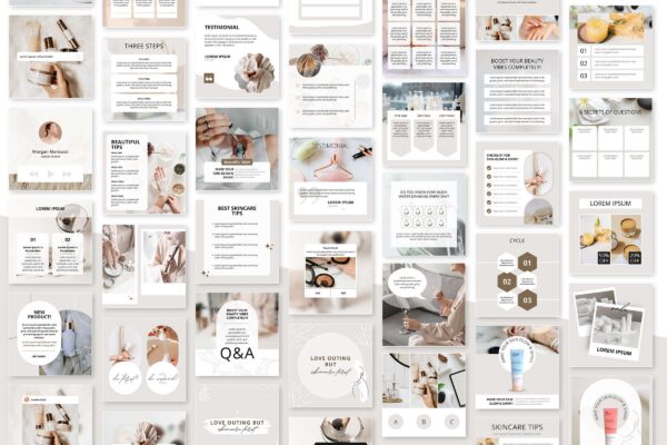 Esthetician instagram post template