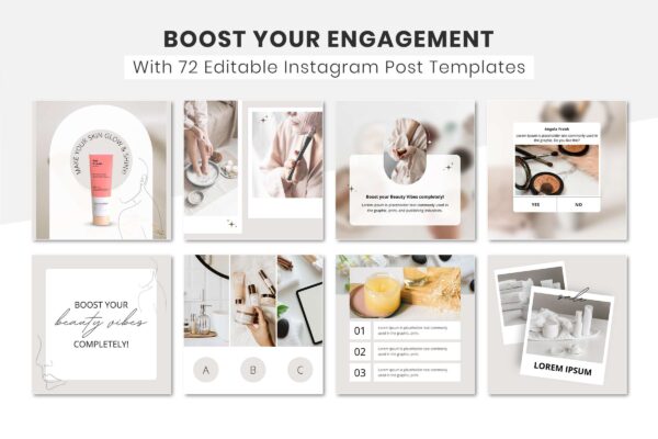 Esthetician instagram post template