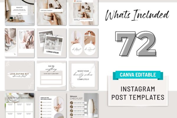 Esthetician instagram post template