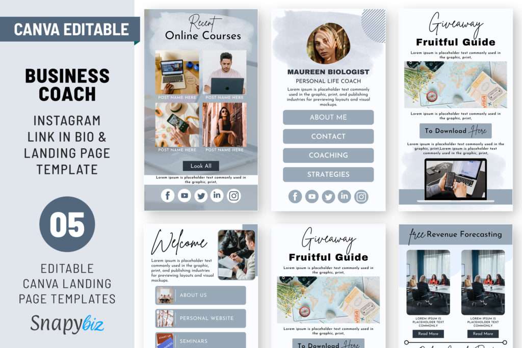 landing page for instagram