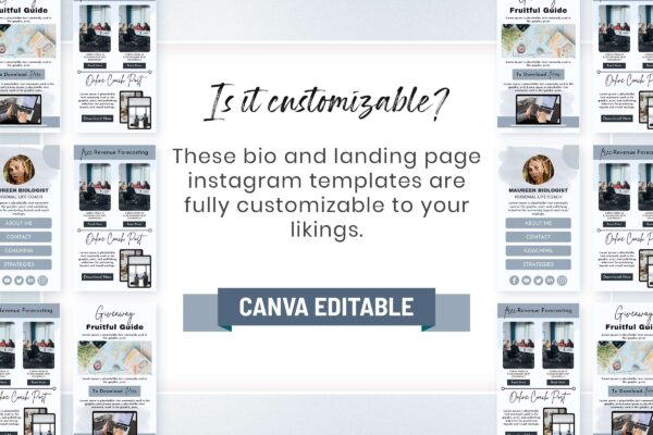 Instagram Link In Bio For Coach Page Template 8 Landing page for instagram