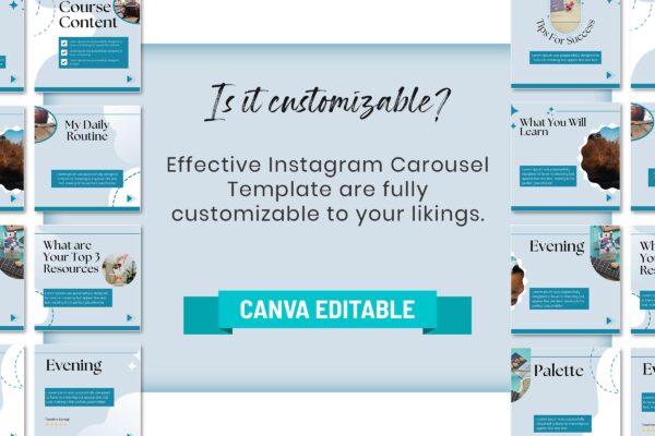 10 Effective Instagram Carousel Post Template Feature Images 8 Canva carousel post
