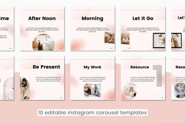 10 Skincare Instagram Carousel Template Feature Images 5 Skincare instagram carousel template