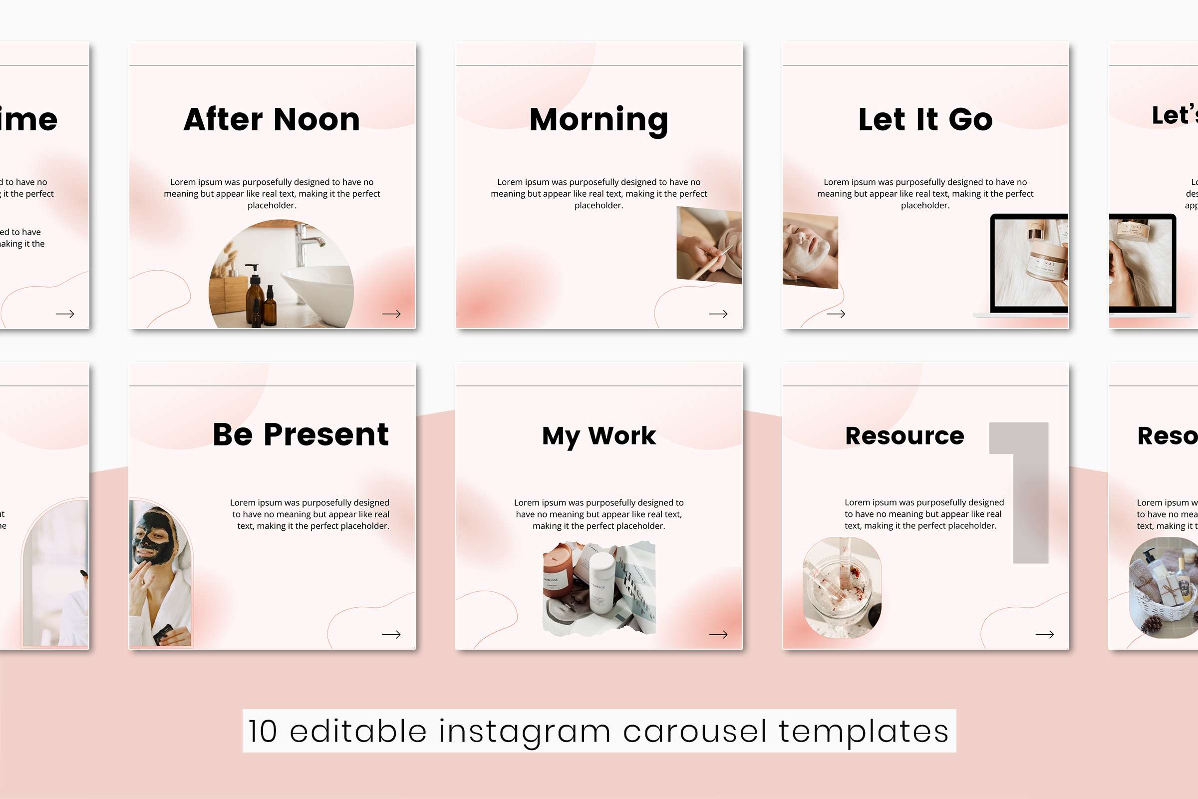 Skincare Instagram Carousel Template