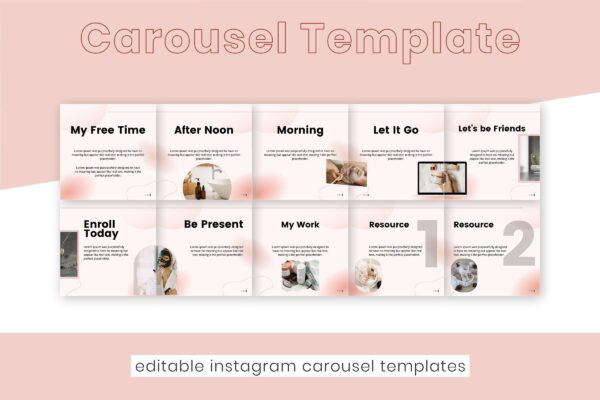 10 Skincare Instagram Carousel Template Feature Images 6 Skincare instagram carousel template