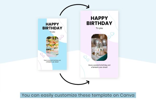 Instagram Story Birthday Template 4 Aesthetic birthday instagram story