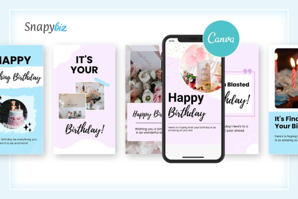 Instagram Story Birthday Template 9 Aesthetic birthday instagram story