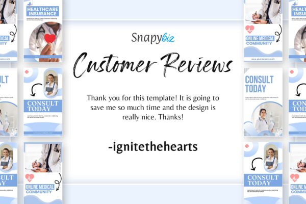 Medical instagram canva story template