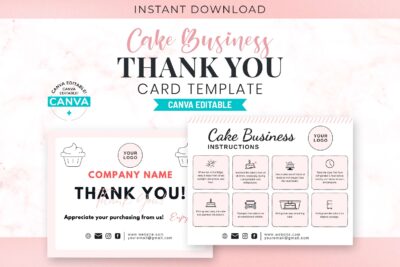 cake care guide template