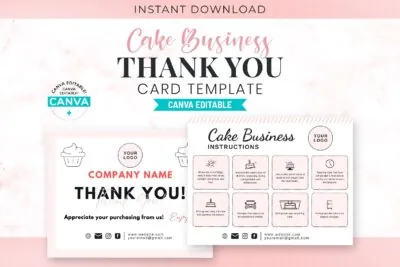 cake care guide template