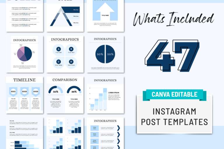 Post Style Graphs Instagram Charts and Graphs Post Template